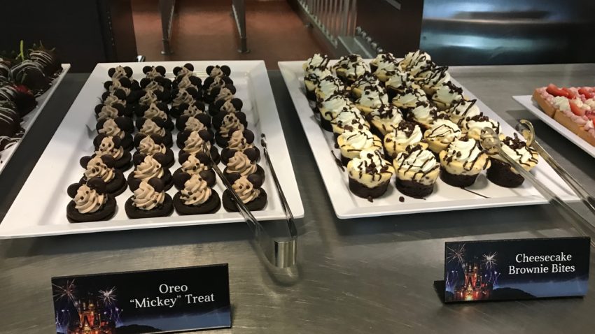 Oreo Mickey treats and cheesecake bites 