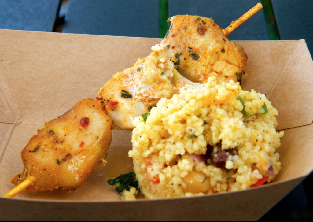 Harissa Chicken Kebab with Couscous Salad